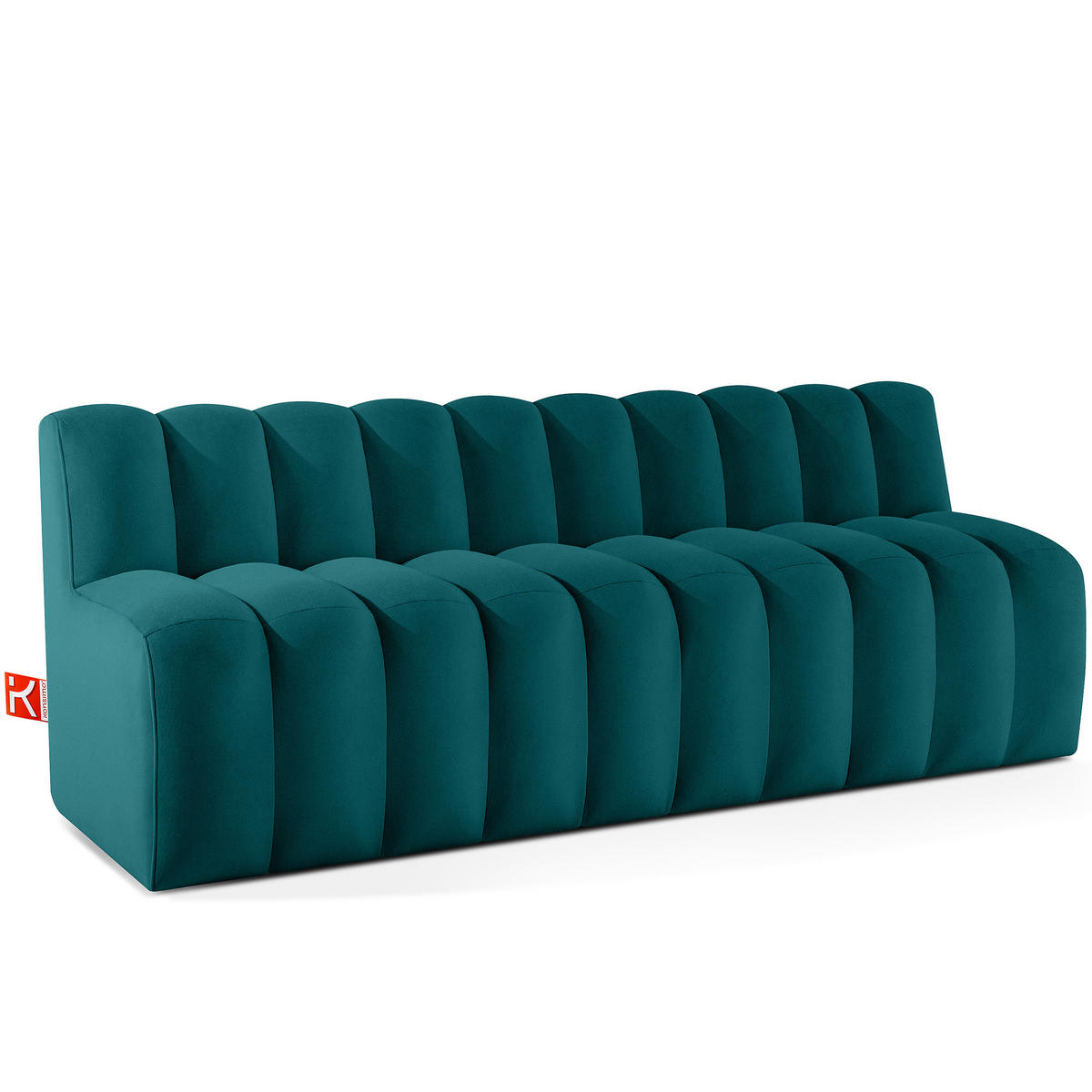ESSZIMMERBANK CORDA, Meeresblau - Türkis, Holz/Holzwerkstoff (203/78/71cm) - KONSIMO®