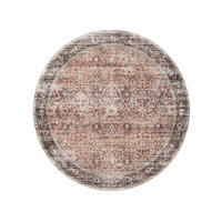 VINTAGE-TEPPICH George waschbar ø 120 cm rund - Multicolor, Kunststoff (120/120cm) - benuta