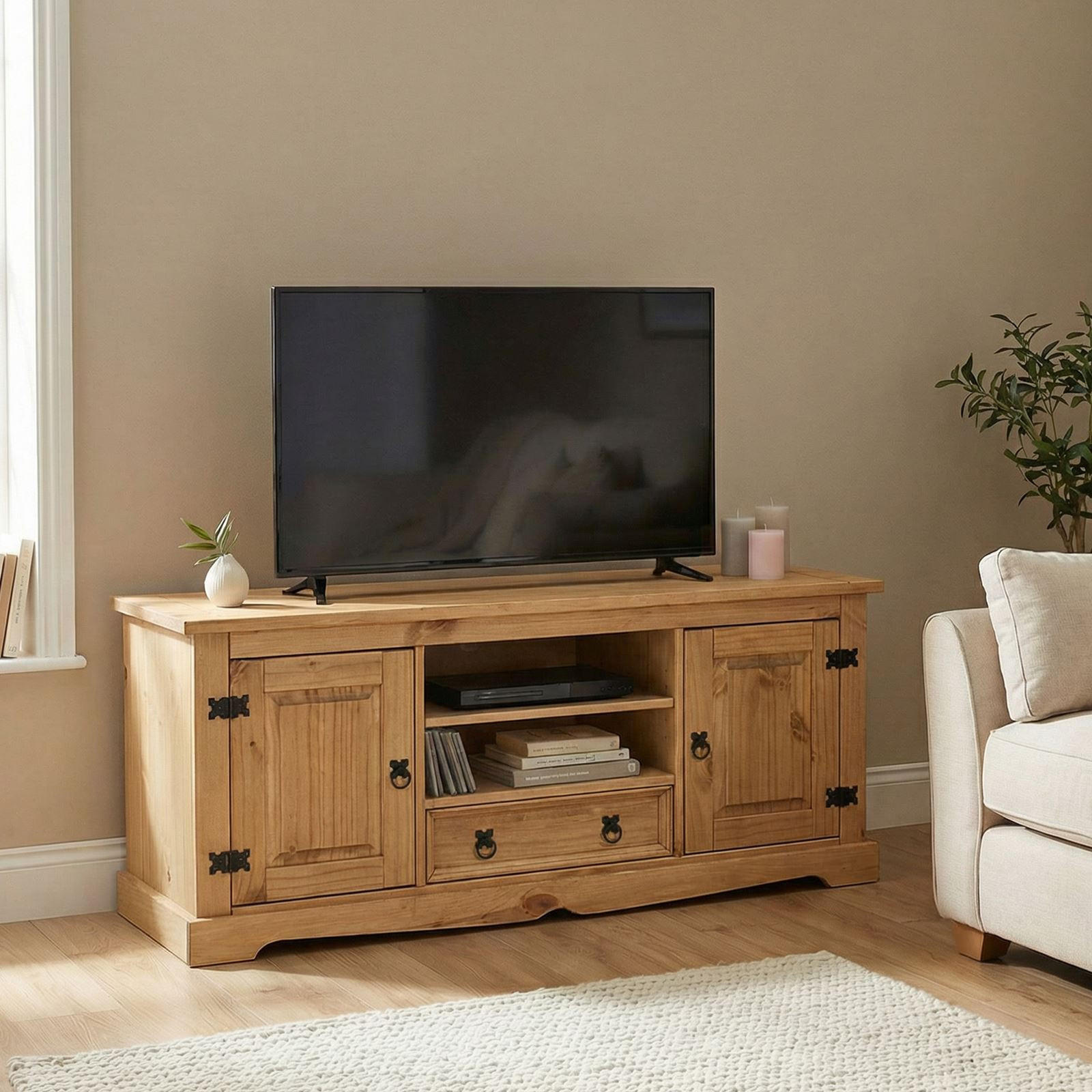 LOWBOARD TEQUILA - Braun, Holz (140/61/47cm) - IDIMEX