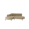 ECKSOFA Valencia Xs - Hellbraun, Holzwerkstoff/Textil (236/165cm) - Fun Möbel
