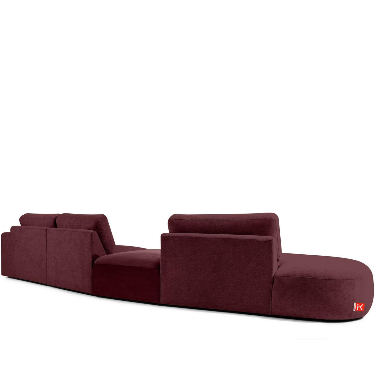 5-SITZER ECKSOFA ZUCCO Chenille links, Violett - Violett, Textil (430/84/105cm) - KONSIMO®