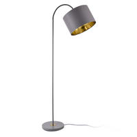 STEHLEUCHTE Toledo - Grau, Metall (35/35/173cm) - lux.pro