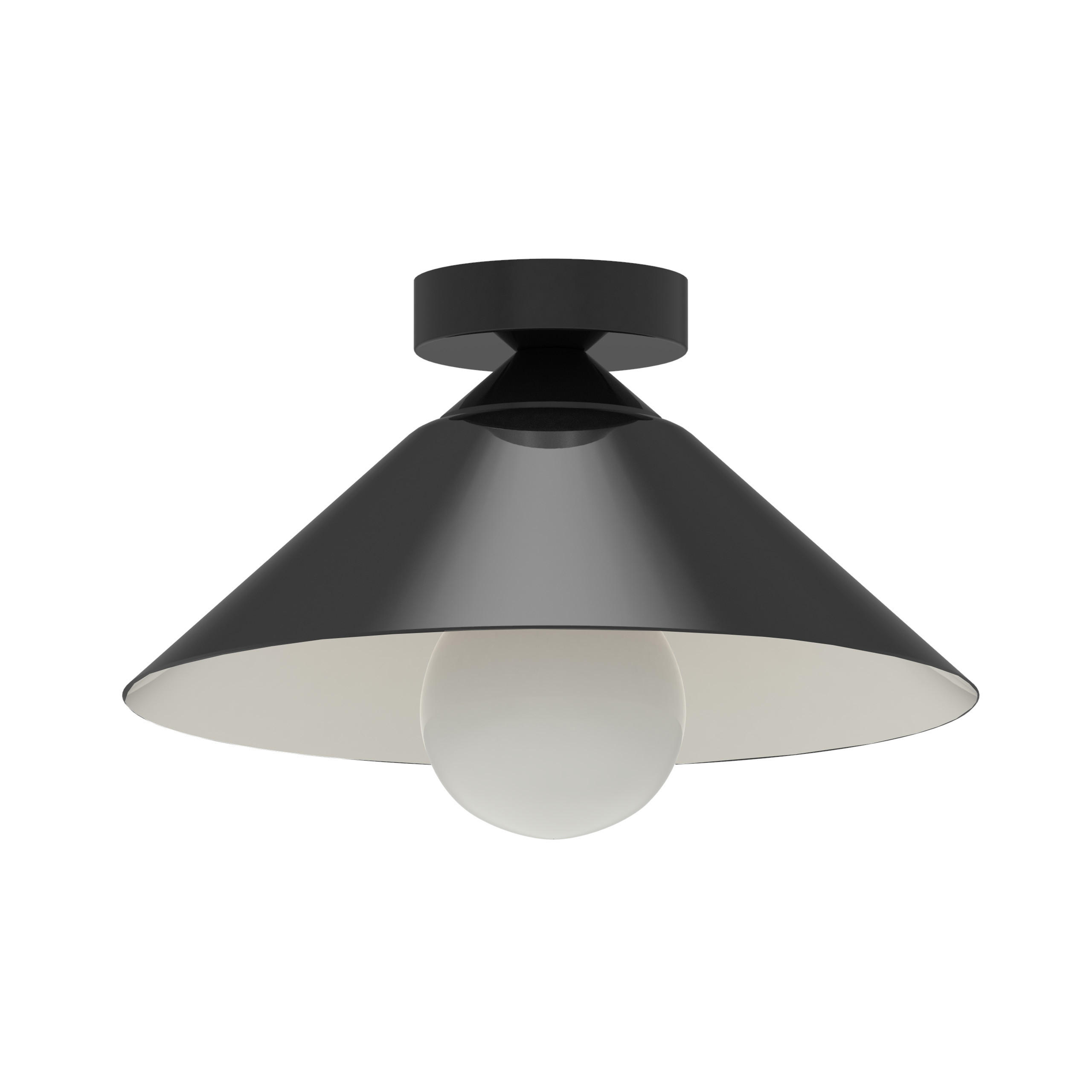 DECKENLEUCHTE - Schwarz, Metall (25/25/15cm) - Lumicom