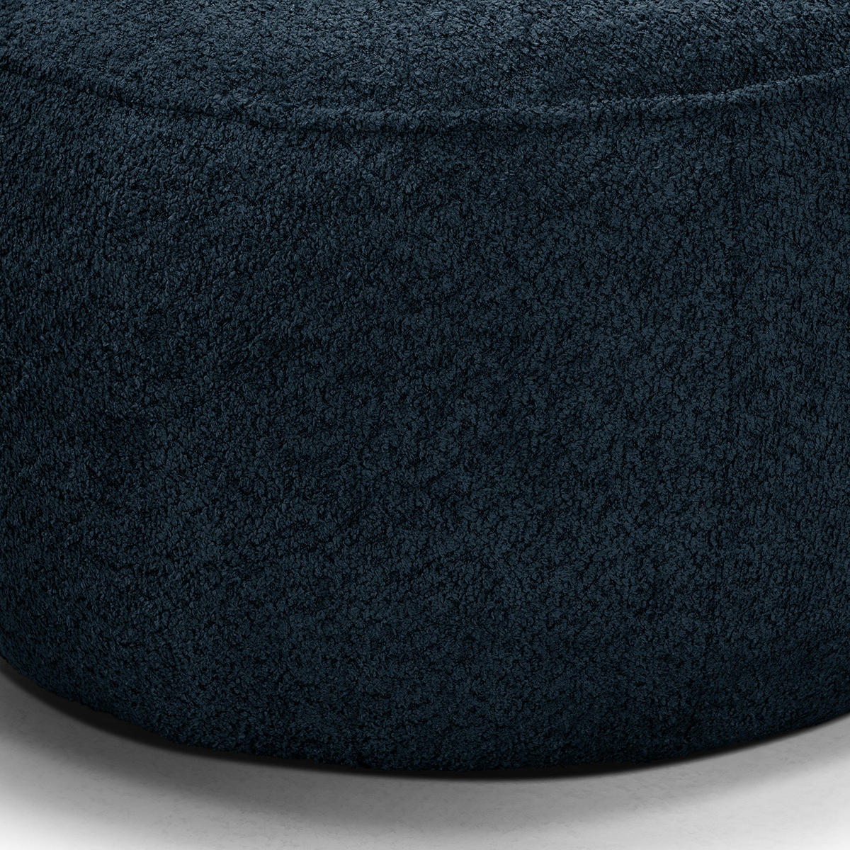 POLSTERHOCKER - Schwarz/Dunkelblau, Kunststoff/Textil (59/45/59cm) - home24