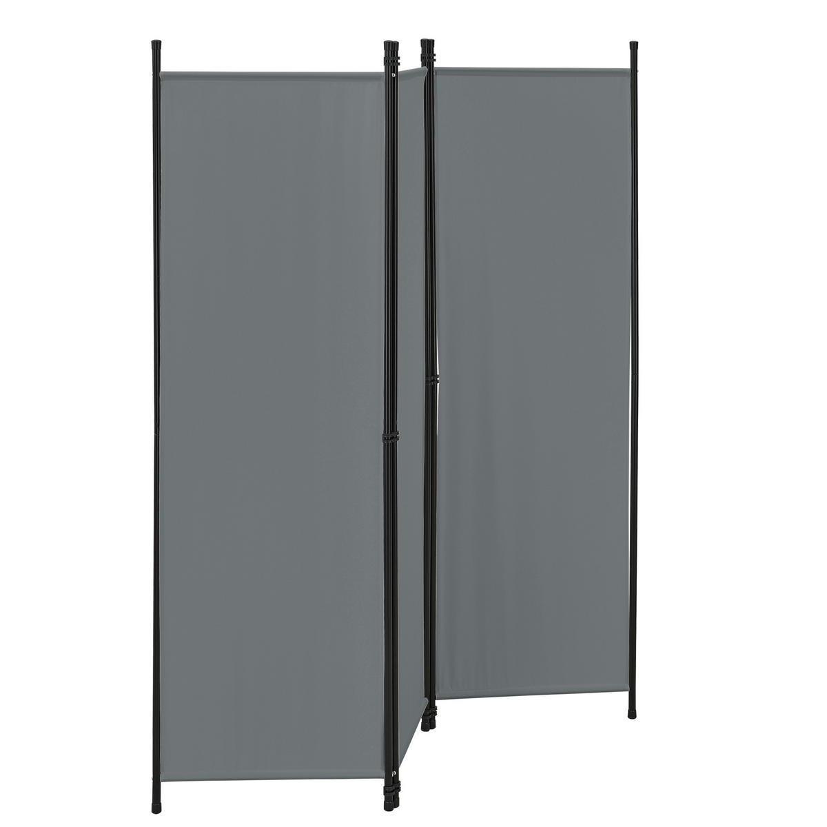 SICHTSCHUTZ Huesca - Dunkelgrau, Textil/Metall (150/2cm) - [en.casa]