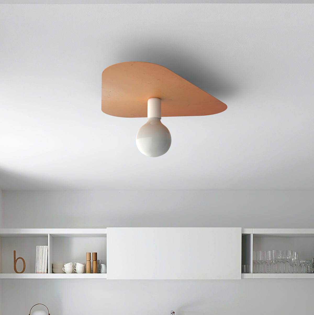 DECKENLEUCHTE - Schwarz, Metall (42/50/10cm) - Lumicom