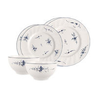 BASIC-SET Vieux Luxembourg weiß-blau 6er Set - Blau/Weiß, Keramik (2/2/2cm) - Villeroy & Boch