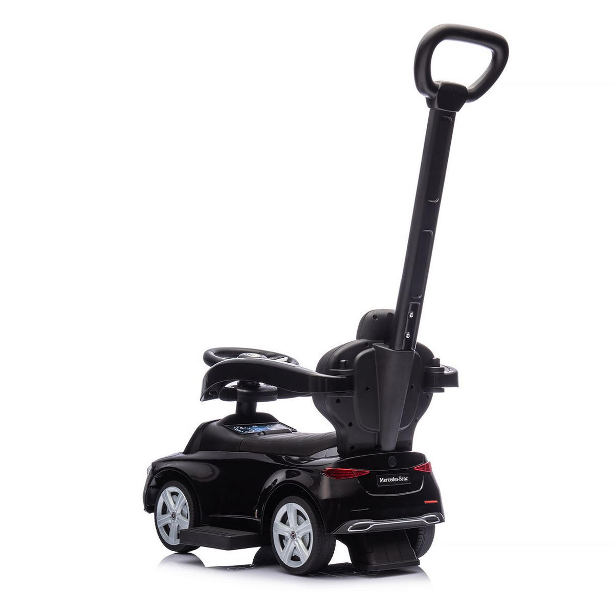 RUTSCHER Mercedes Benz C-Klasse schwarz Stauraum Fußstütze Schiebegriff Hupe - Schwarz, Kunststoff (84/40/83cm) - Chipolino