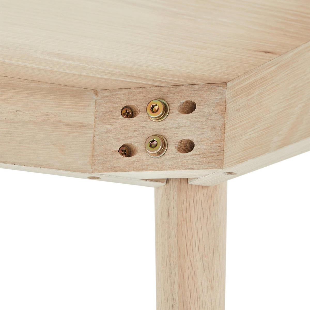 COUCHTISCH quadratisch Eiche massiv 90/90/52 cm - Beige, Holz (90/90/52cm) - Furnhouse