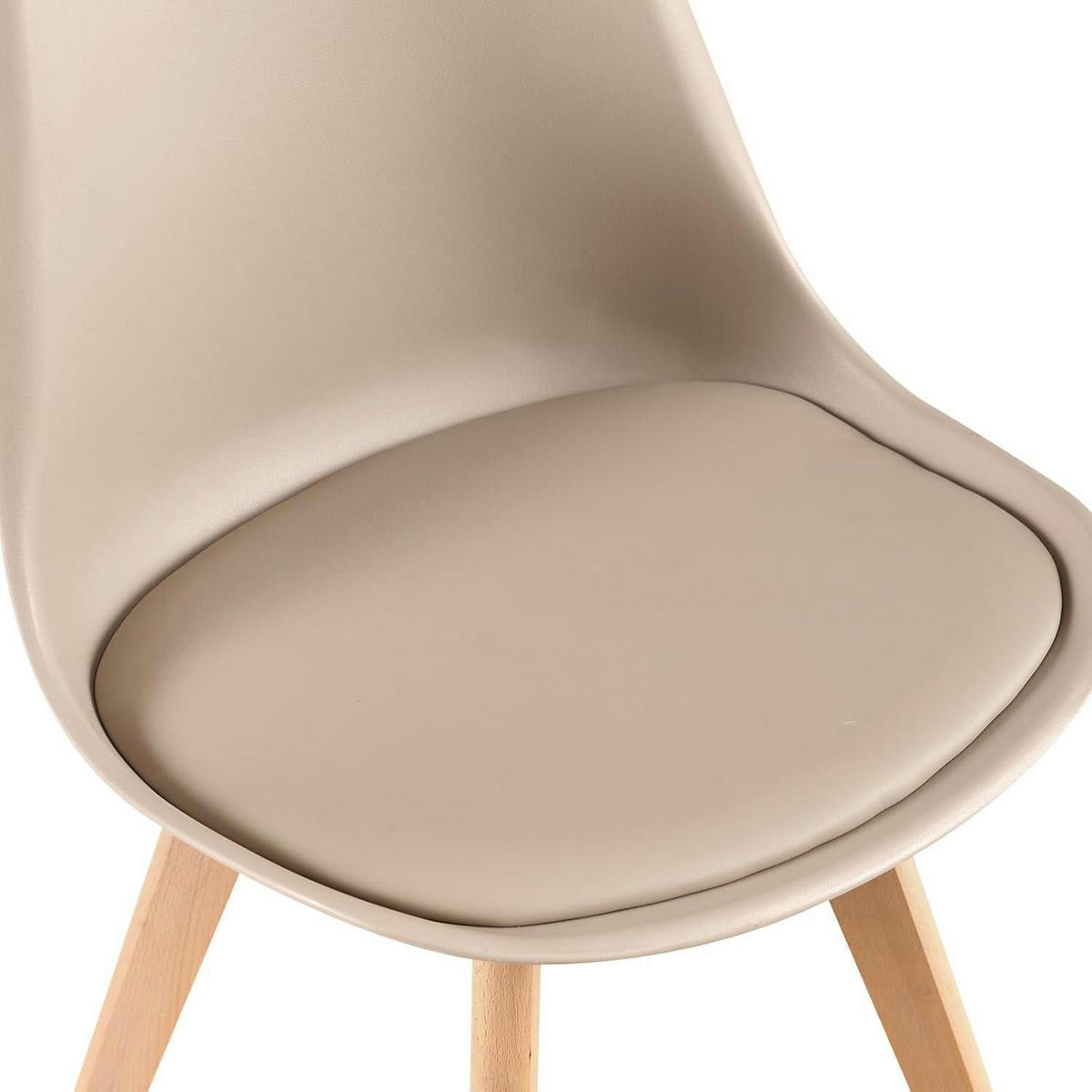 ESSZIMMERSTUHL 2er-Set Helles Khaki - Beige, Kunststoff (47.5/82/41cm)