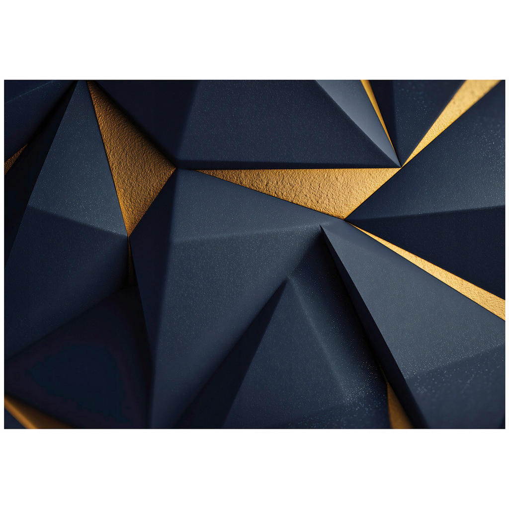 Wallarena ABSTRAKTNÍ geometrická fototapeta modrá 350x250 cm