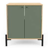 WASCHTISCHUNTERSCHRANK 2 Türen - Elisa - 69/50/77 cm - Grün, Holzwerkstoff (49.8/77.5/69.2cm) - Calicosy