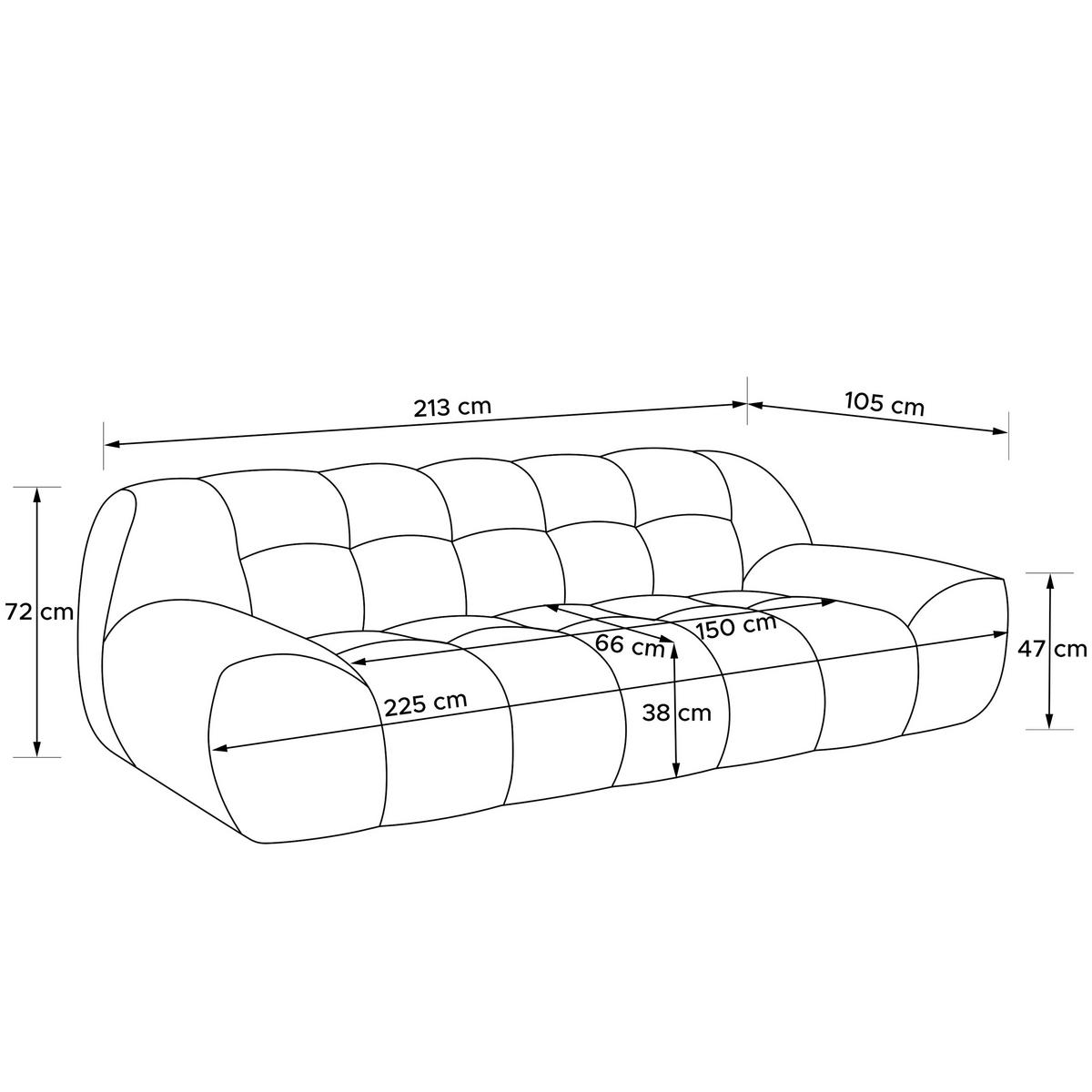 SITZGARNITUR VENA Bouclé, Weiß - Weiß, Holz/Textil (65/38/65cm) - KONSIMO®