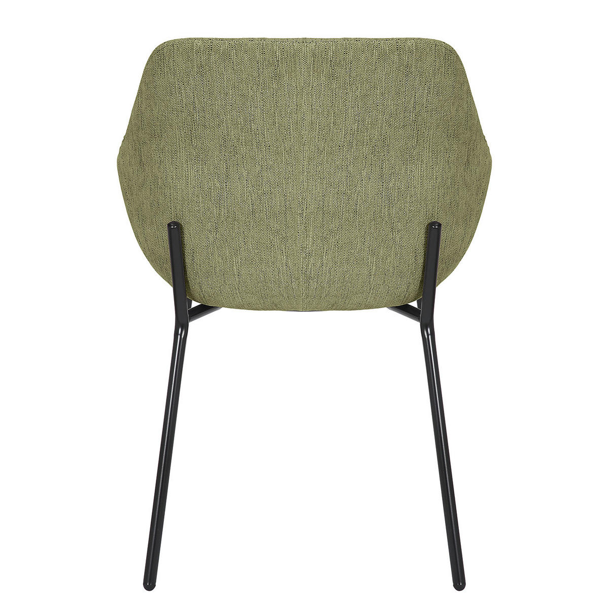 POLSTERSTUHL - Schwarz/Grün, Textil/Metall (59/79/61cm) - home24