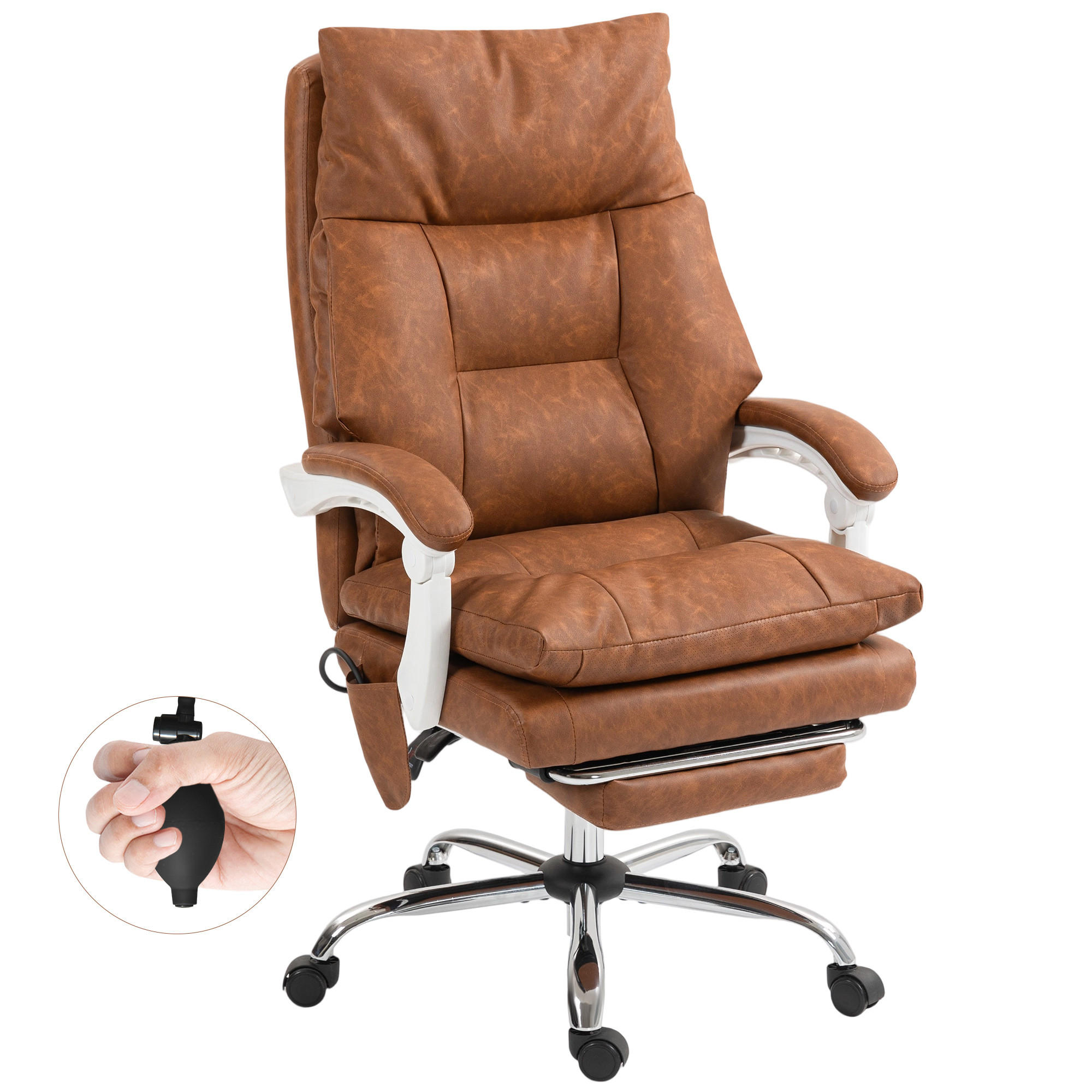 XXXLutz Bürostuhl Braun 65x121x76 cm