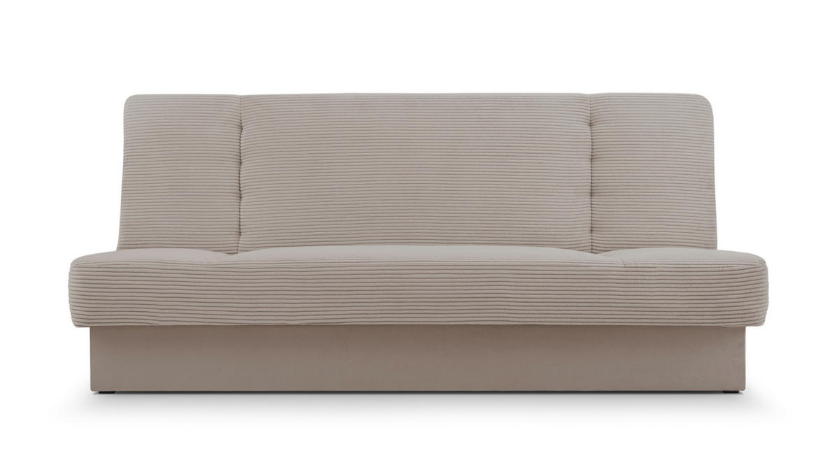 SCHLAFSOFA - Cyprus new - (Beige) - Beige, Holz (192/85/92cm) - Möblo