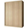 SCHWEBETÜRENSCHRANK Mario 150/216/61 eiche Sonoma - Sonoma Eiche, Holzwerkstoff (150/216/61cm) - Beautysofa