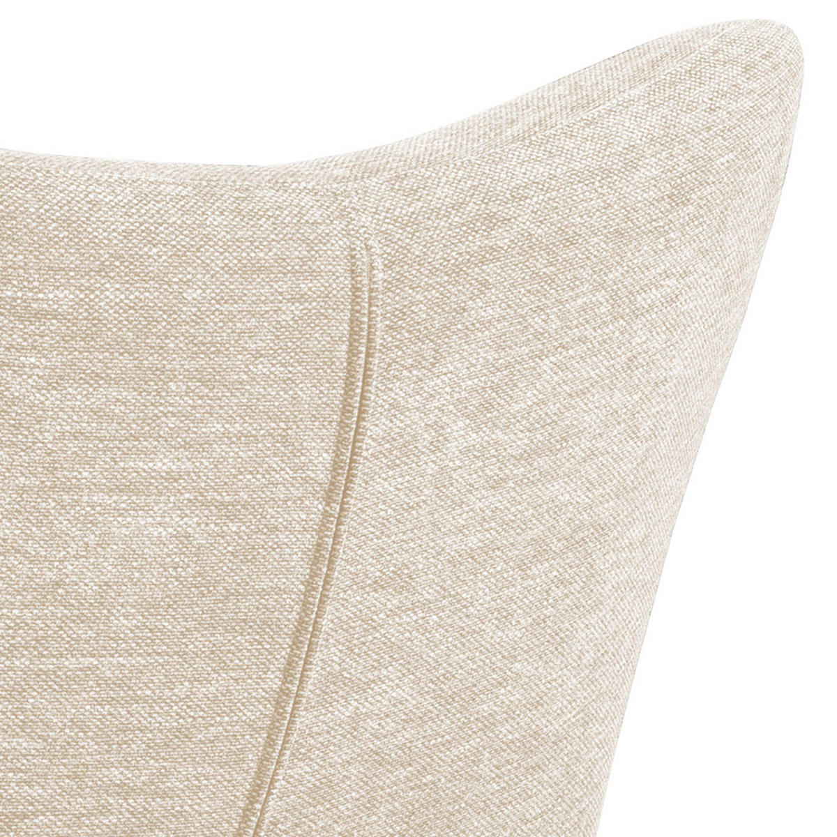 SESSEL cremefarben und schwarz - Creme, Holzwerkstoff (76/105/86cm) - ebuy24