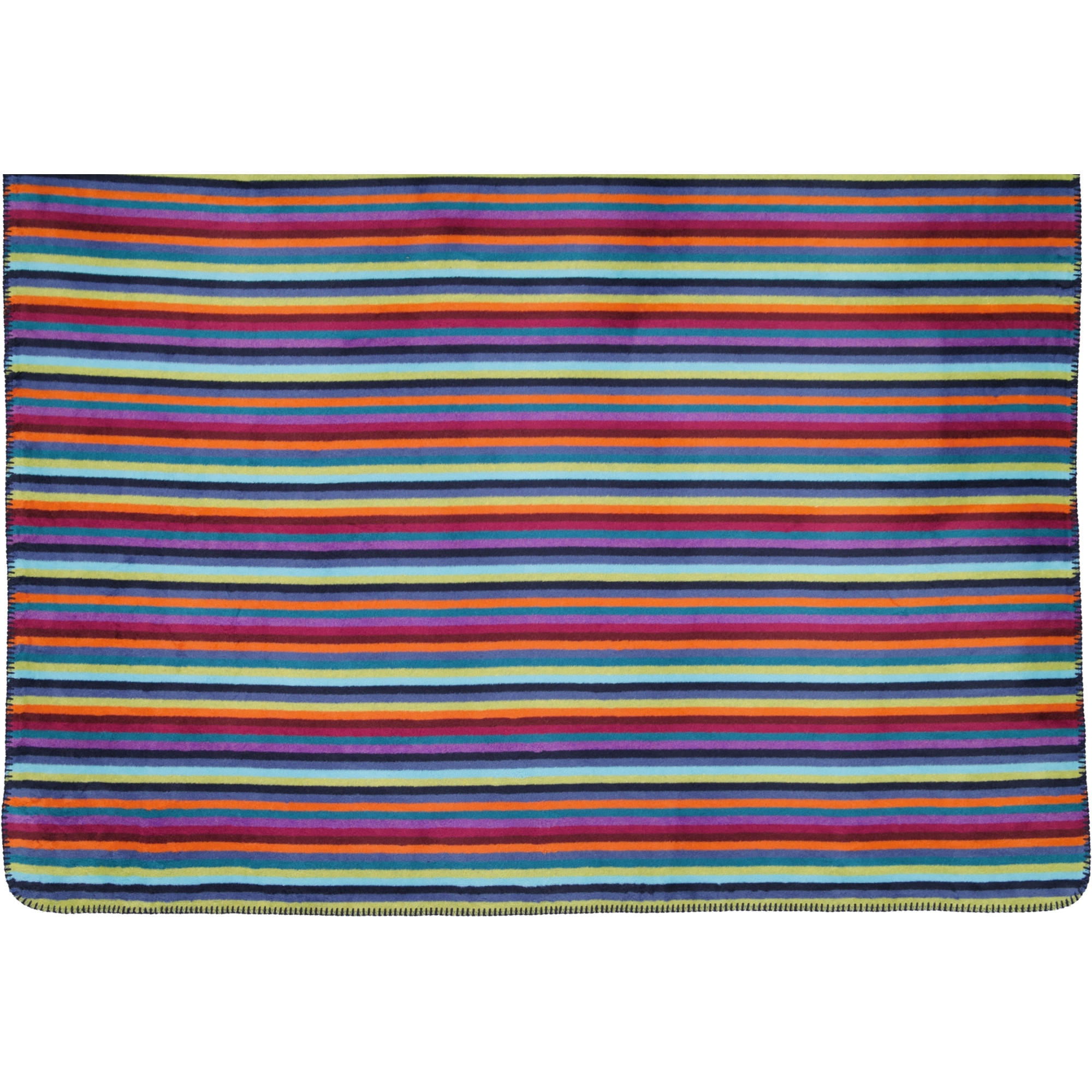 WOHNDECKEN LIFESTYLE STREIFEN 70480 MULTICOLOR DUNKEL - 84 - Multicolor, Textil (150/200cm) - Cawoe