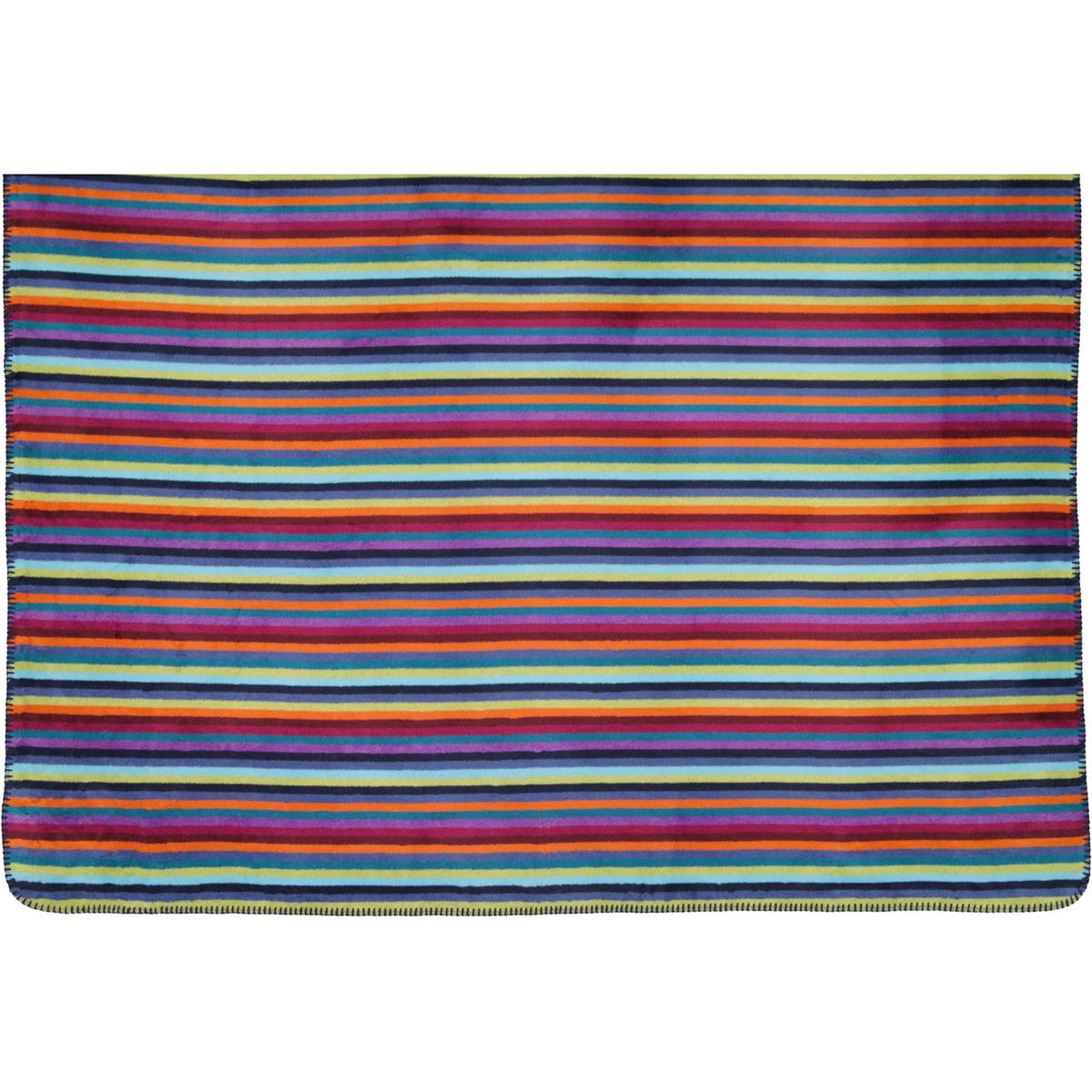 WOHNDECKEN LIFESTYLE STREIFEN 70480 MULTICOLOR DUNKEL - 84 - Multicolor, Textil (150/200cm) - Cawoe