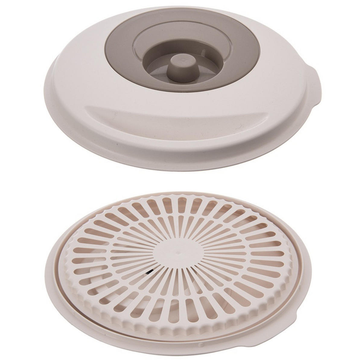 SALATSCHLEUDER ELA Beige Weiß 4,5 l - Transparent, Kunststoff (25.5/14.5cm) - Orion 