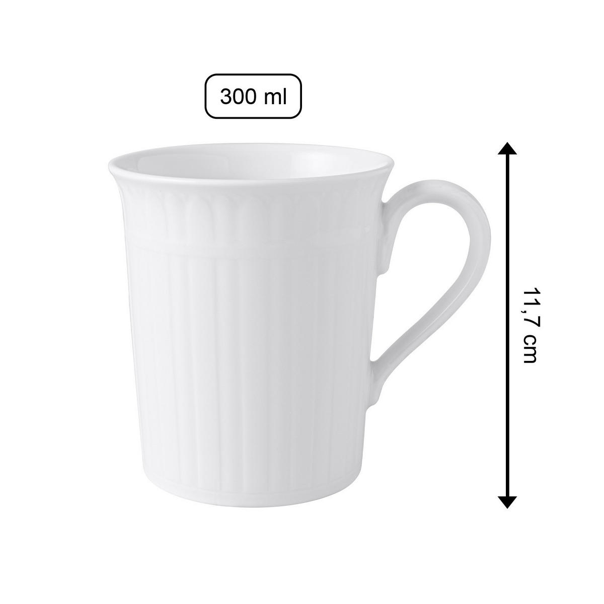 KAFFEEBECHER Cellini weiß 300 ml 6er Set - Weiß, Keramik (0.3L) - Villeroy & Boch