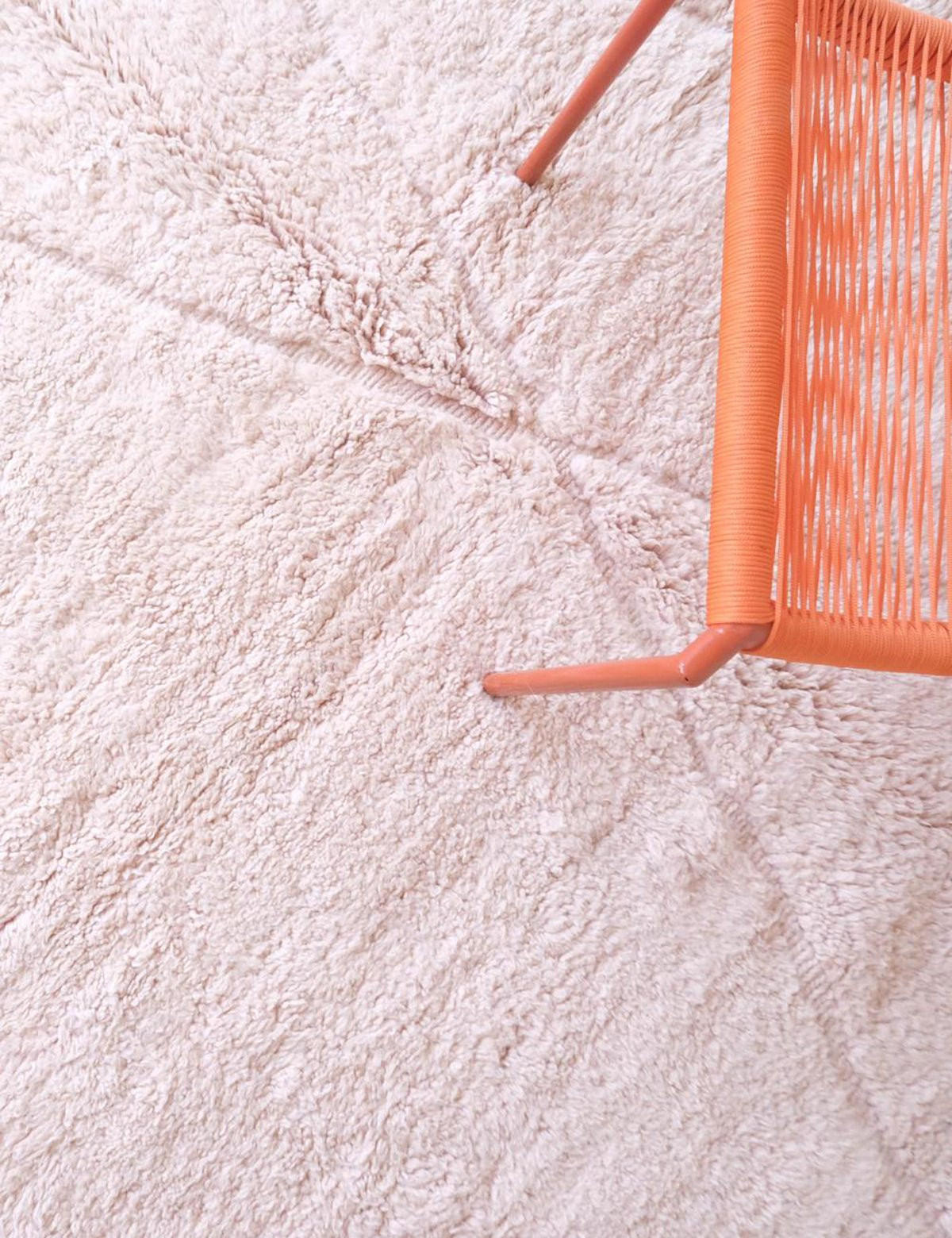 BERBERTEPPICH authentisch und natürlich aus Wolle 200x 300 cm - Pink, Naturmaterialien (200/300cm) - AFK Living