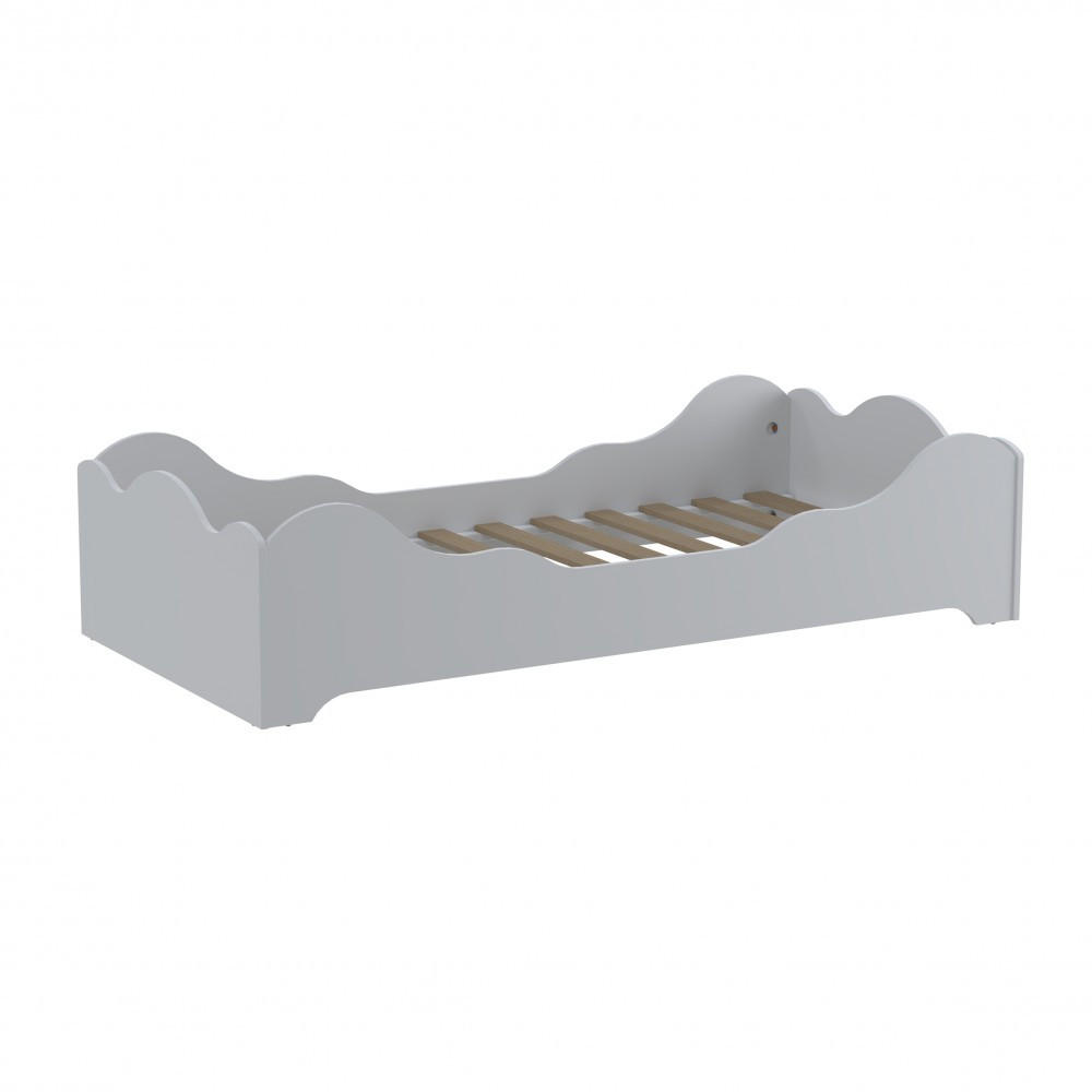 KINDERBETT FLOCON mit Lattenrost/ Bett 90x190 - Weiß - Weiß, Holzwerkstoff (90/190cm) - Weber Industries