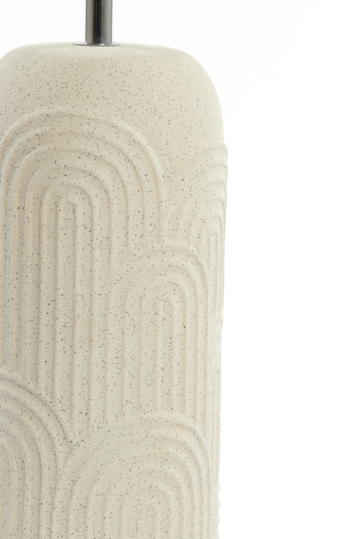 LAMPENFUSS Diego Weiß Ø14/43,5 cm - Weiß, Keramik (14/14/43.5cm) - Light & Living