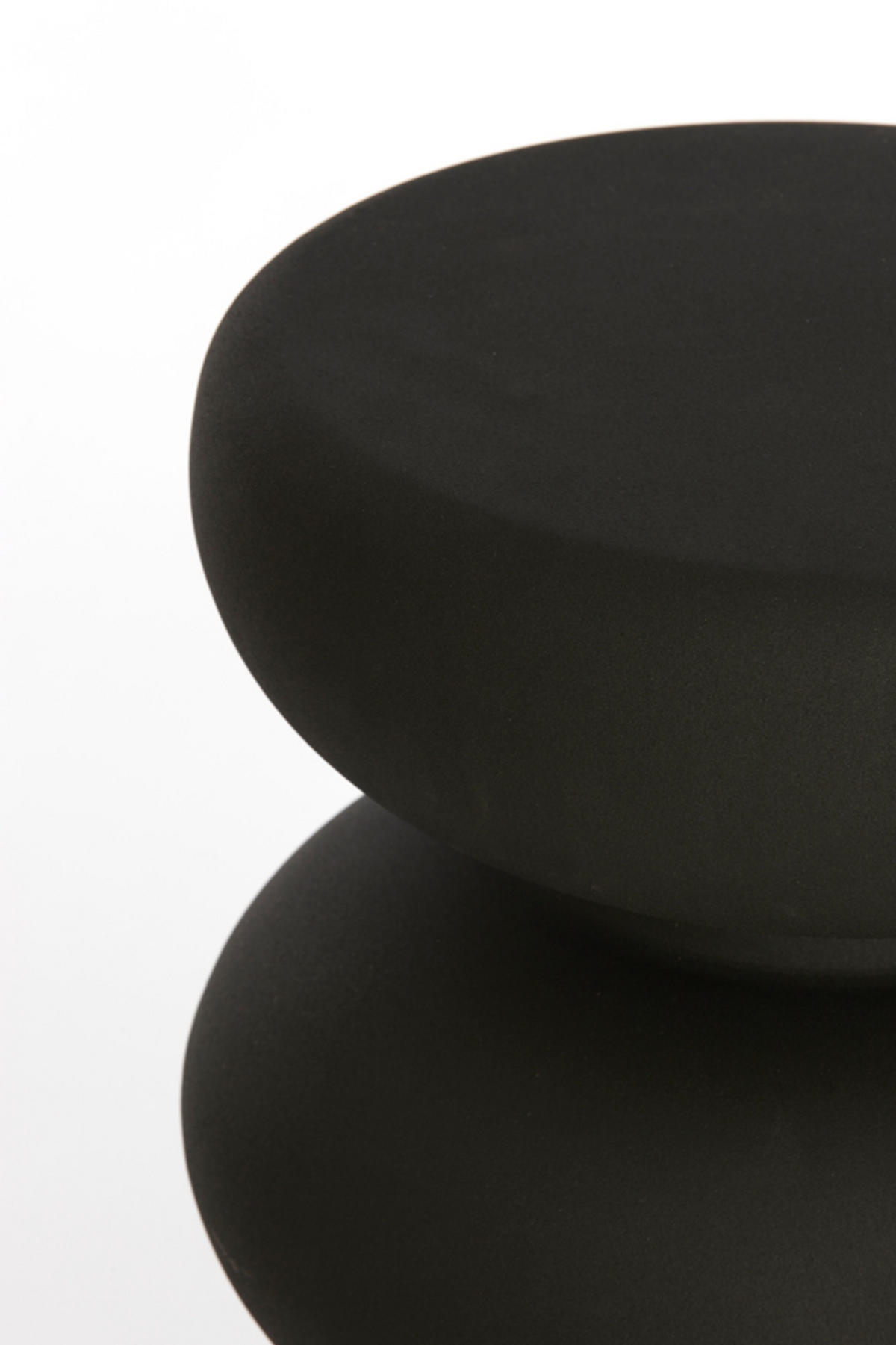 SÄULE Kobodo Schwarz Ø35/80 cm - Schwarz, Metall (35/35/80cm) - Light & Living