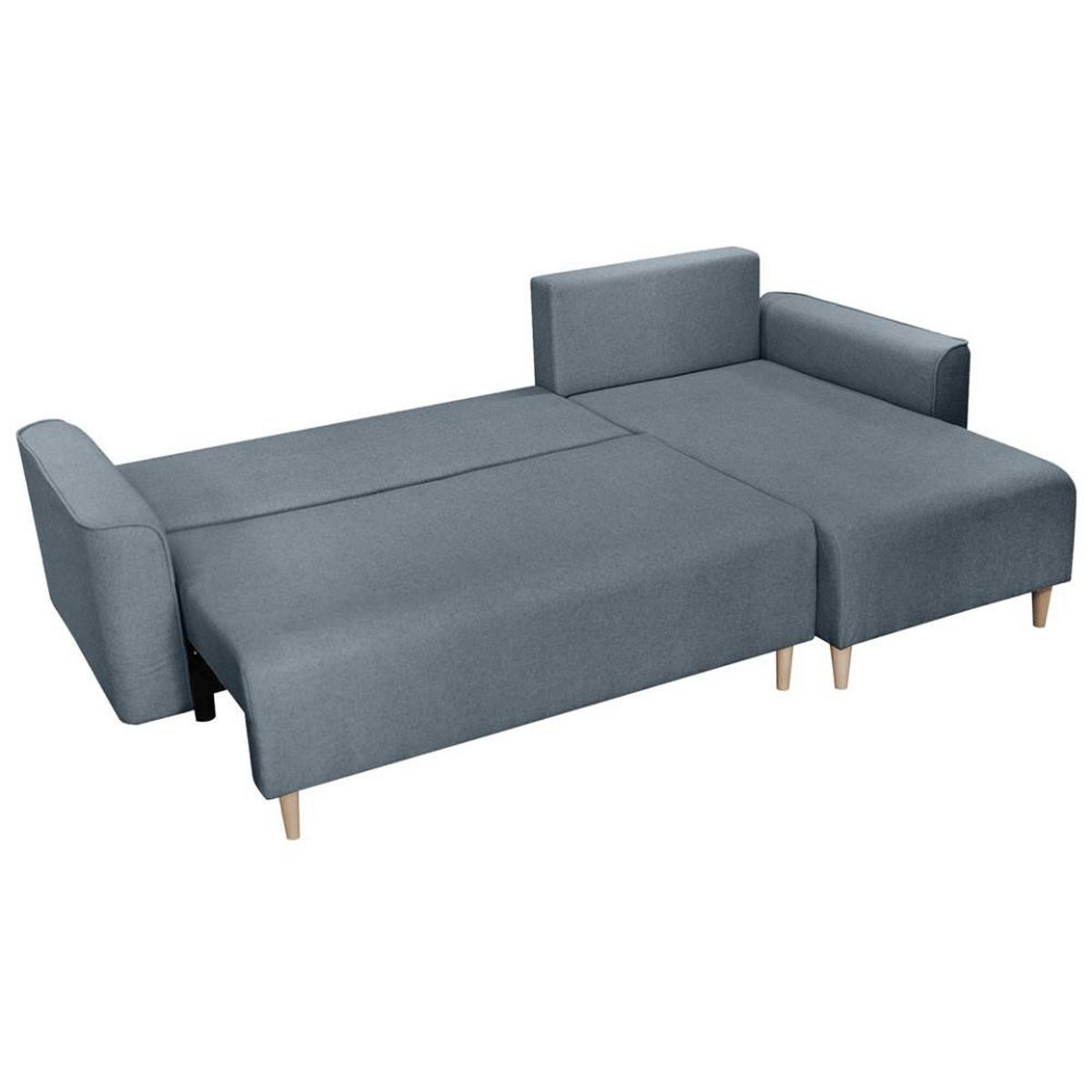 ECKSCHLAFSOFA Willow blau - Blau, Textil (225/150cm) - Beautysofa