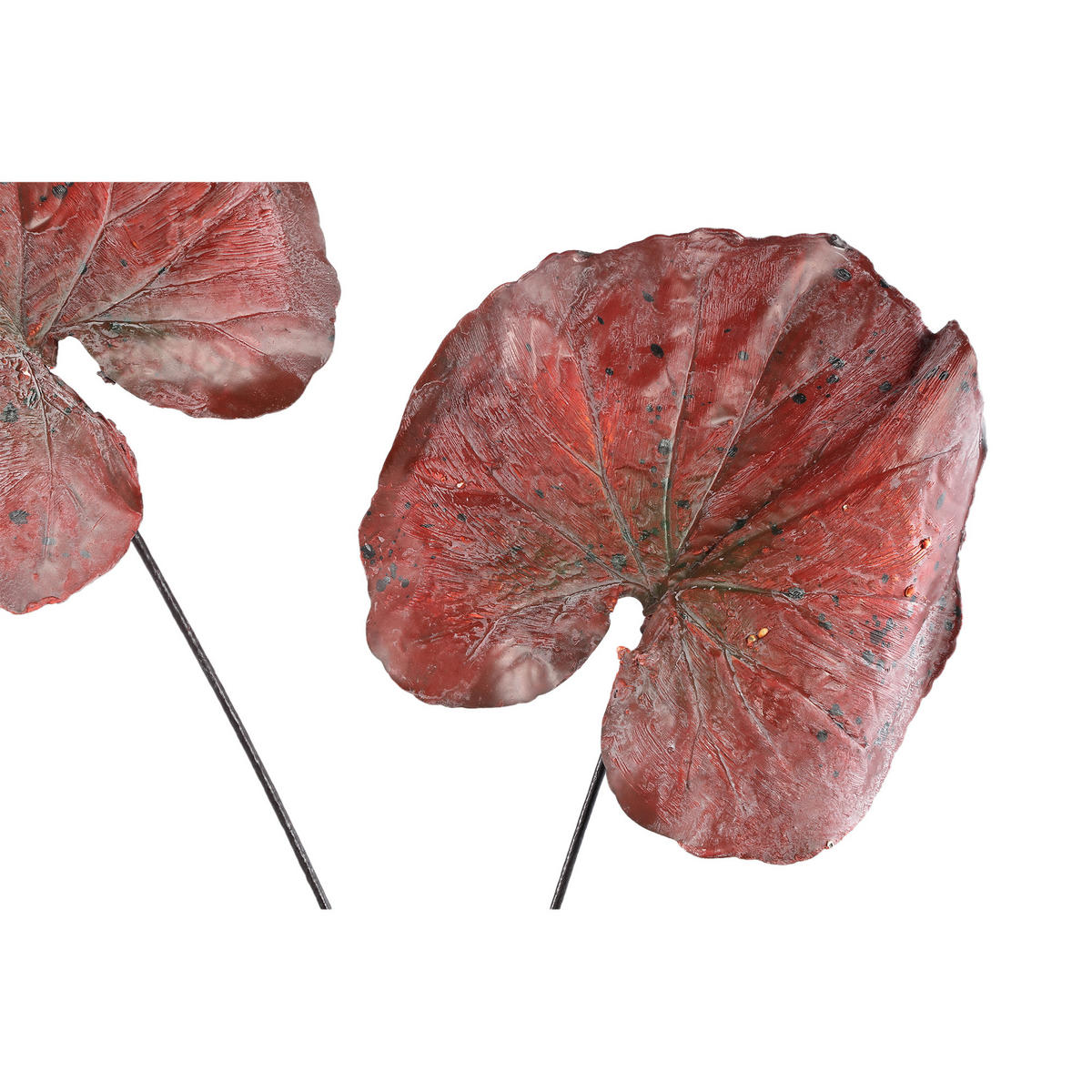 KUNSTBLATT Leaves Rot 62/57/90cm - Rot, Kunststoff (57/90/62cm) - PTMD Collection