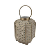 DEKORATIVE LATERNE Goldfarben 16/16/22 cm - Goldfarben, Metall (16/22/16cm) - Mobili Rebecca