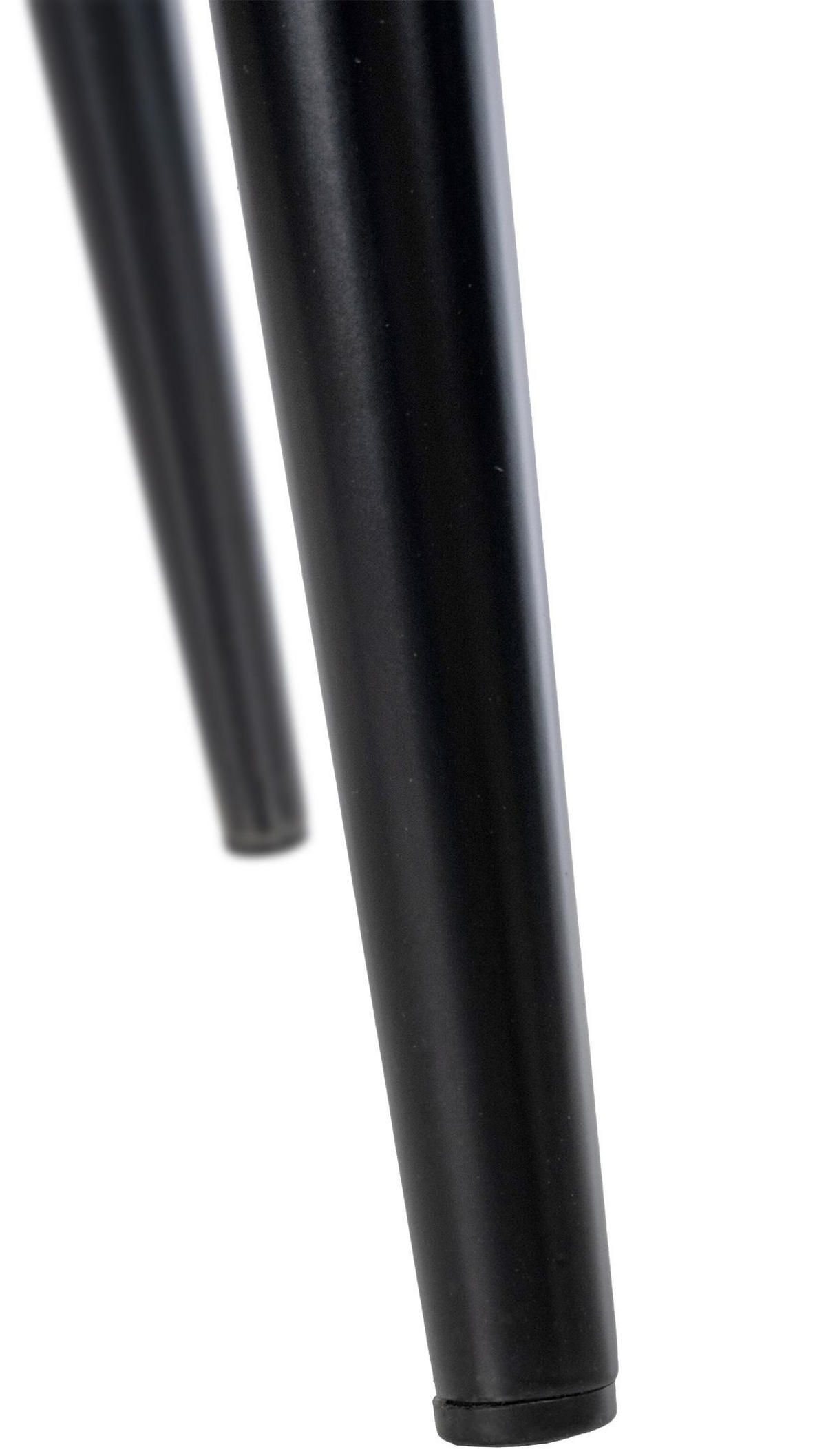 ARMLEHNENSTUHL Samt grau - Schwarz/Grau, Textil/Metall (59/82/62cm) - CLP