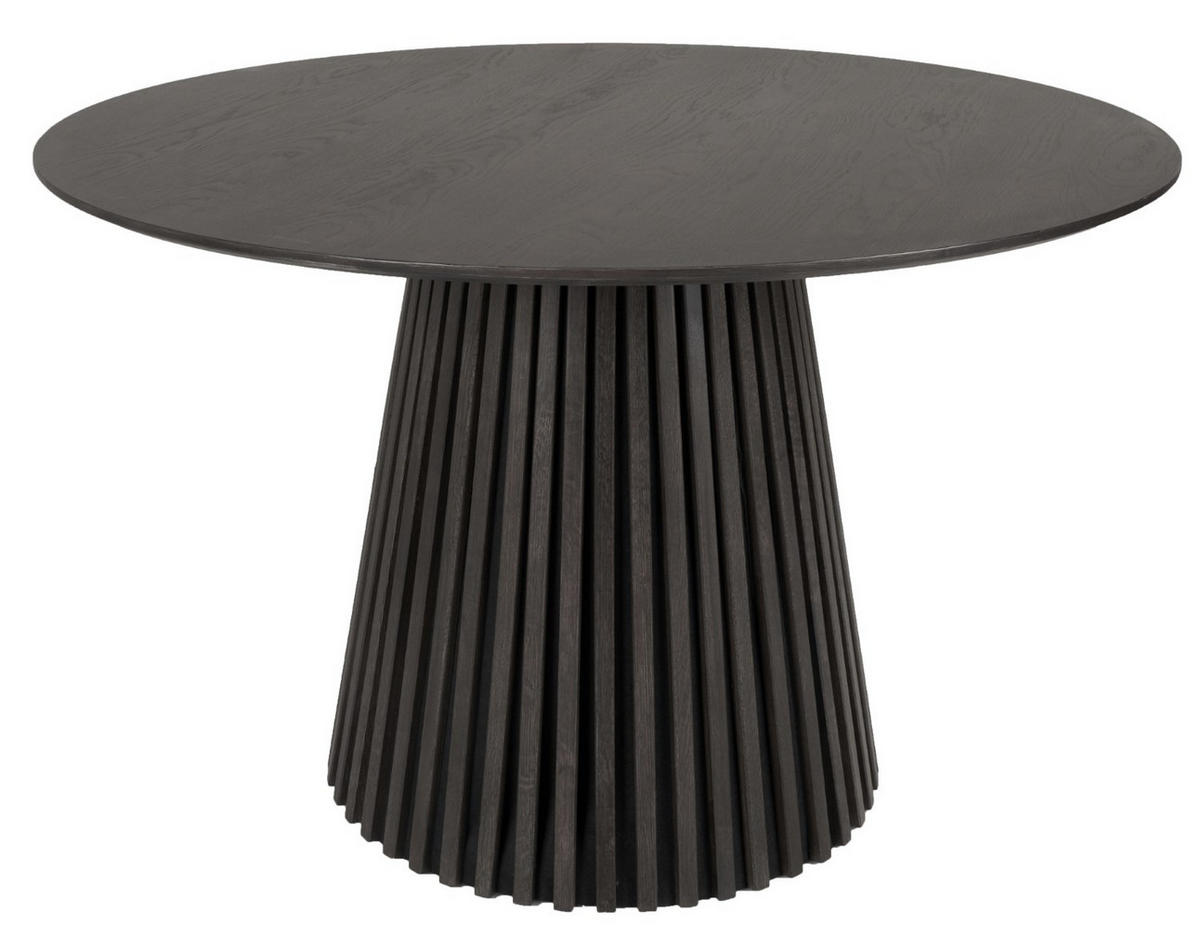 DININGTISCH Andria - rund 120 cm - Eichenholz natur dunkelgrau - Dunkelgrau, Holz (120/120/75cm) - bene living