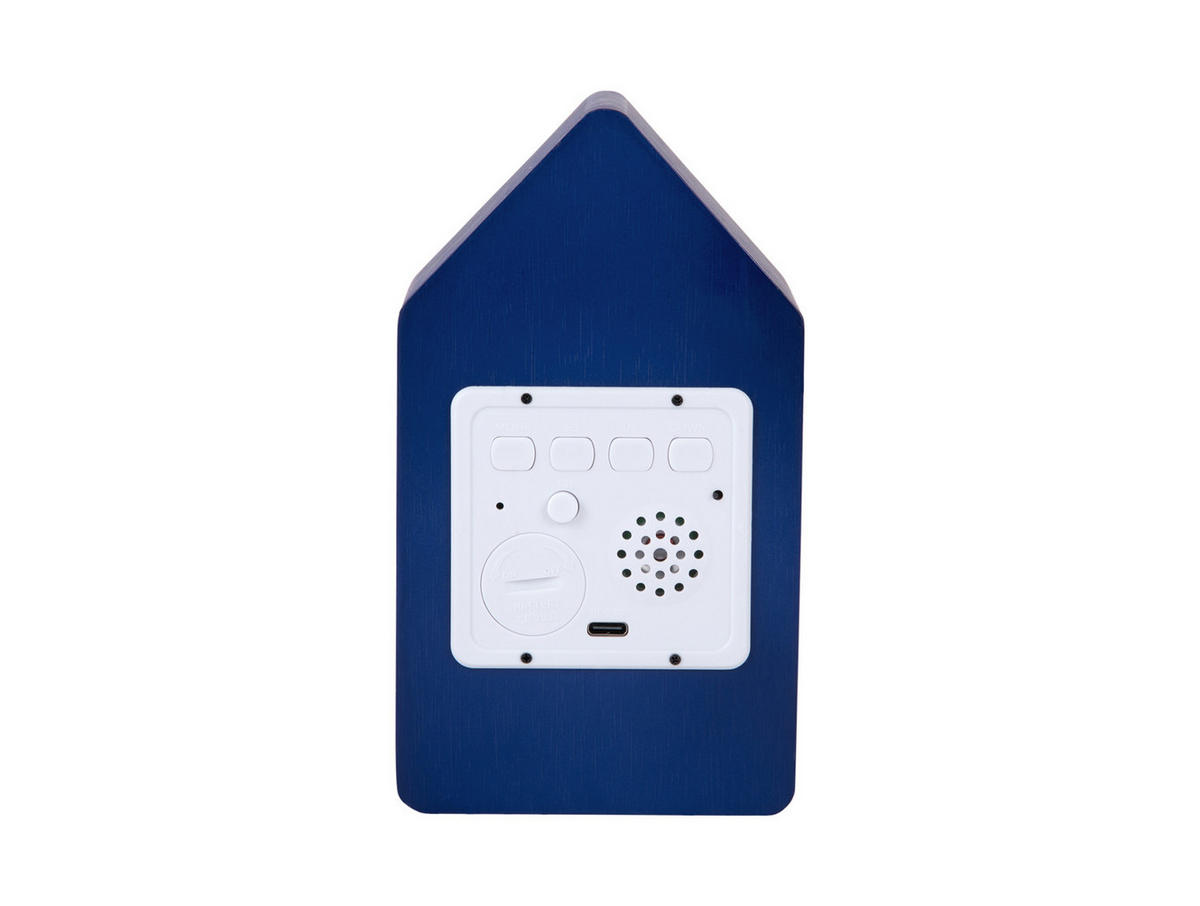 WECKER Cuckoo Blau 9/9/15.8 cm - Blau, Holz (9/15.8/9cm) - Karlsson