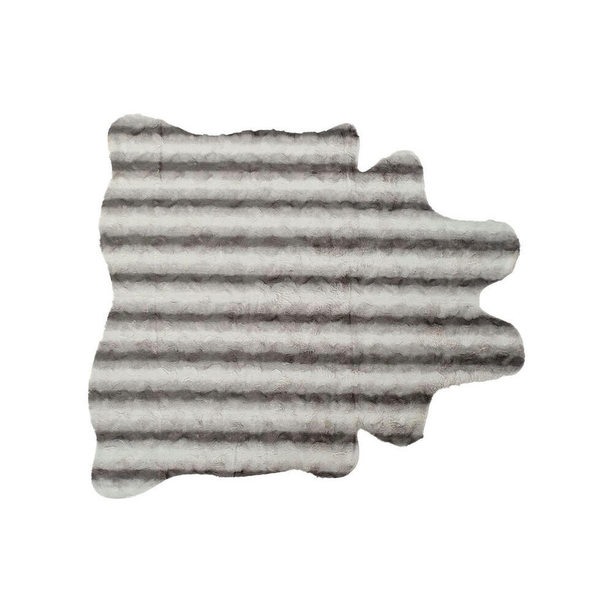 TEPPICH Grau Weiß (160 x 150 x 2 cm) - Grau, Kunststoff (160/150cm) - DKD Home Decor