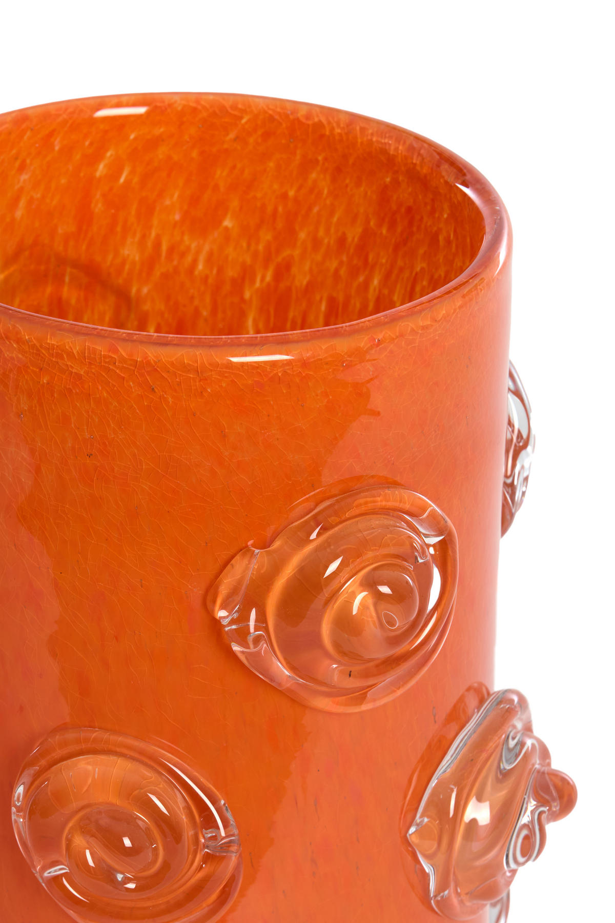 VASE Barenda Orange Ø20/30 cm - Orange, Glas (20/30cm) - Light & Living