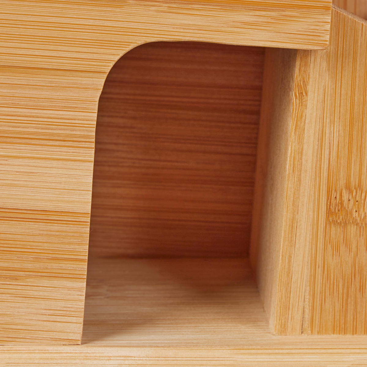 MESSERBLOCK - Hellbraun, Holz (11/21/22cm) - Relaxdays