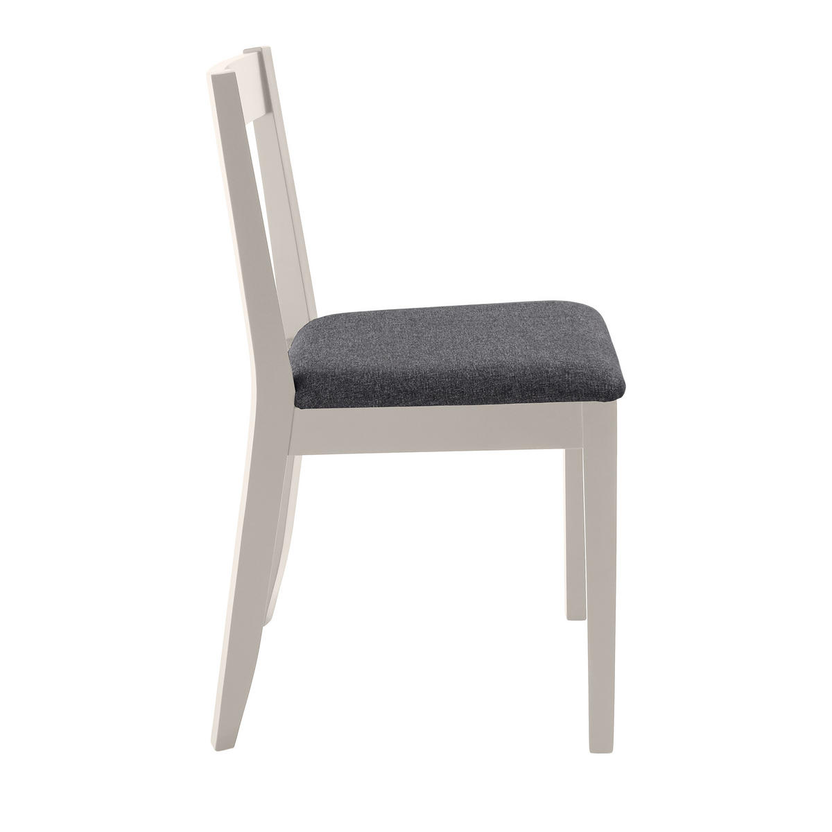 STUHL Moden mit kaschmirfarbenen Holzbeinen, Polsterstuhl, Anthrazit - Kaschmir/Anthrazit, Holz (45/84/45cm) - Beautysofa