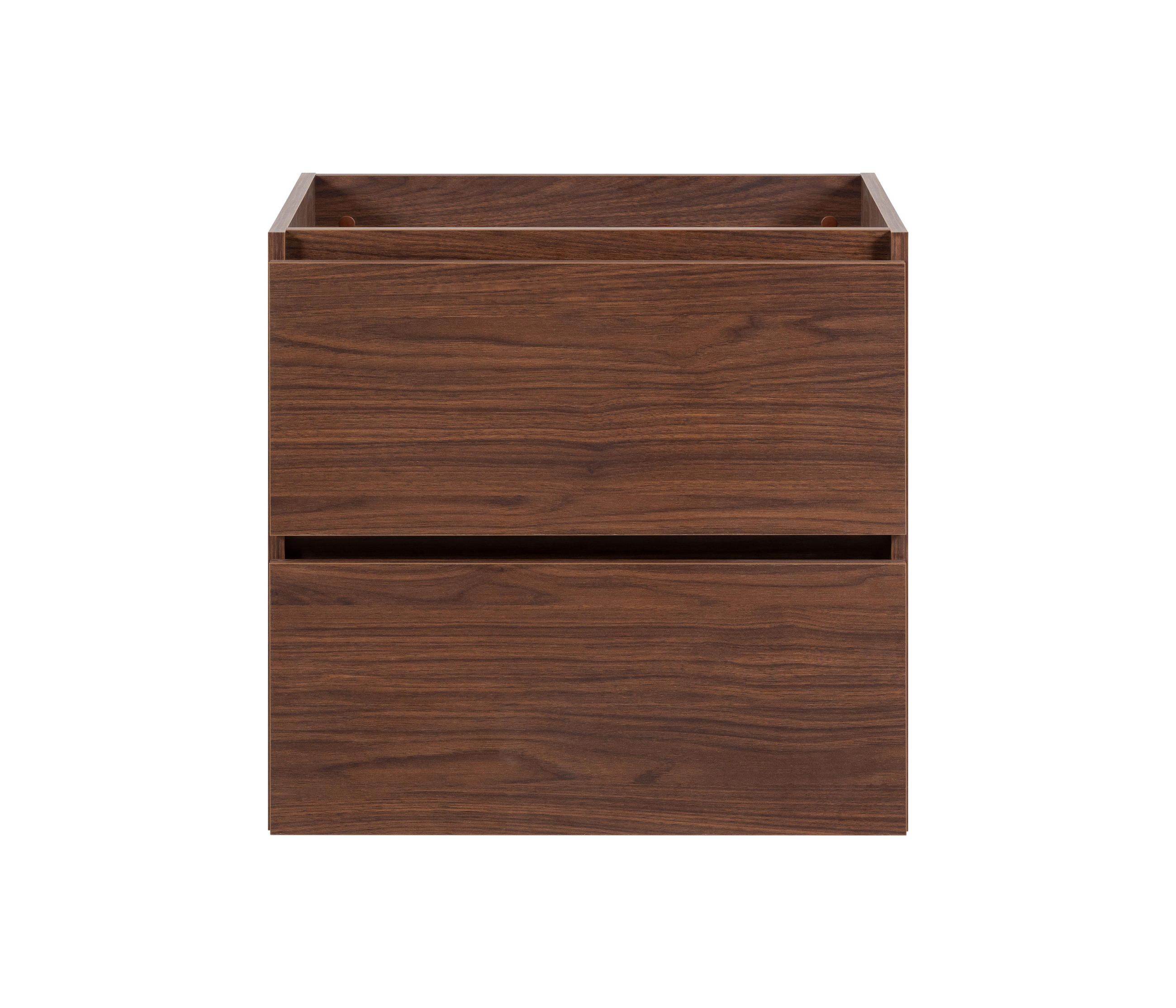 BADEZIMMERSCHRANK, Farbe: Eiche-Nussbaum, 60 x 46 x 60,7 cm, ohne Waschtischplatte - Eichefarben, Holzwerkstoff (60/60.7/46cm) - 3XE LIVING