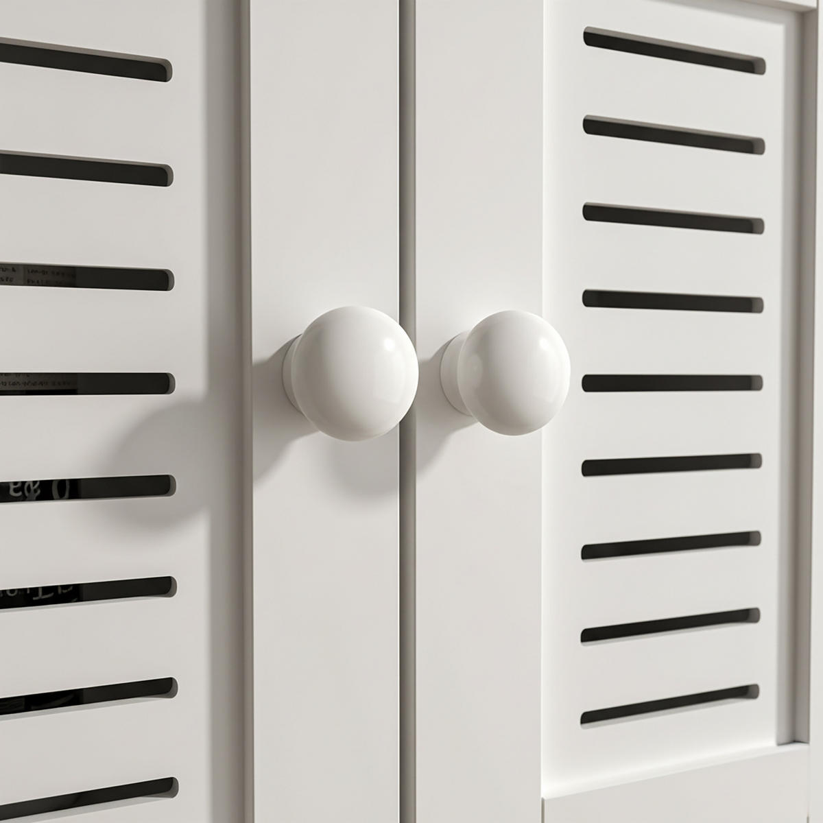 ZÁVĚSNÝ skříň - bílá, kov/kompozitní dřevo (40/61/17.5cm) - Relaxdays