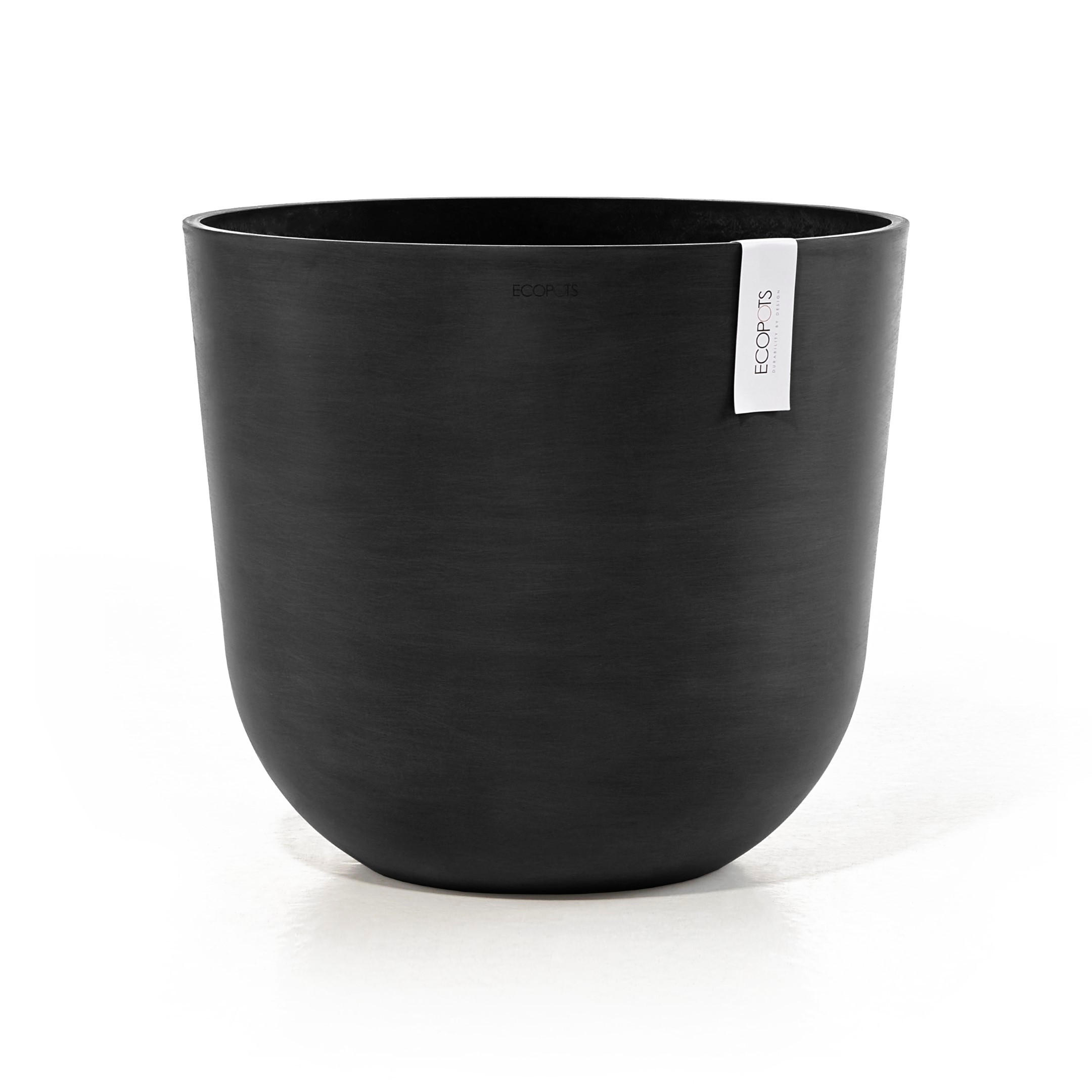 BLUMENTOPF mit Wasserreservoir Oslo 45/39,4 cm Dunkelgrau - Dunkelgrau, Kunststoff (45/39.4cm) - Ecopots