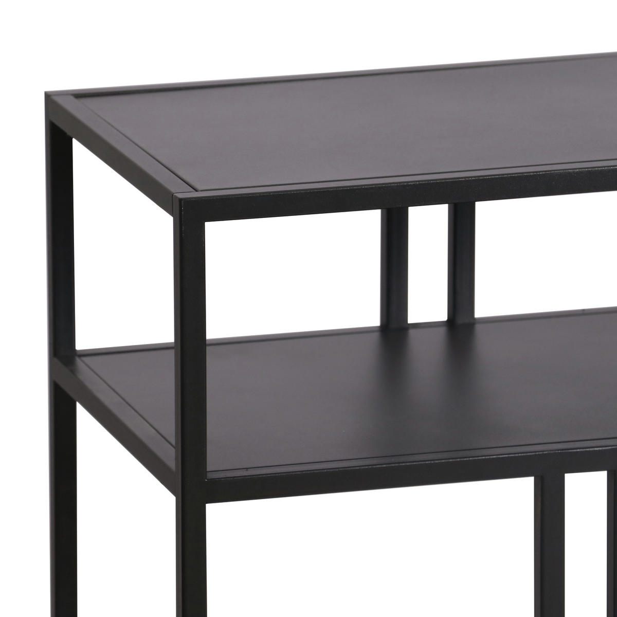 KONSOLENTISCH Kumlinge - Schwarz, Metall (30/110/78cm) - [en.casa]