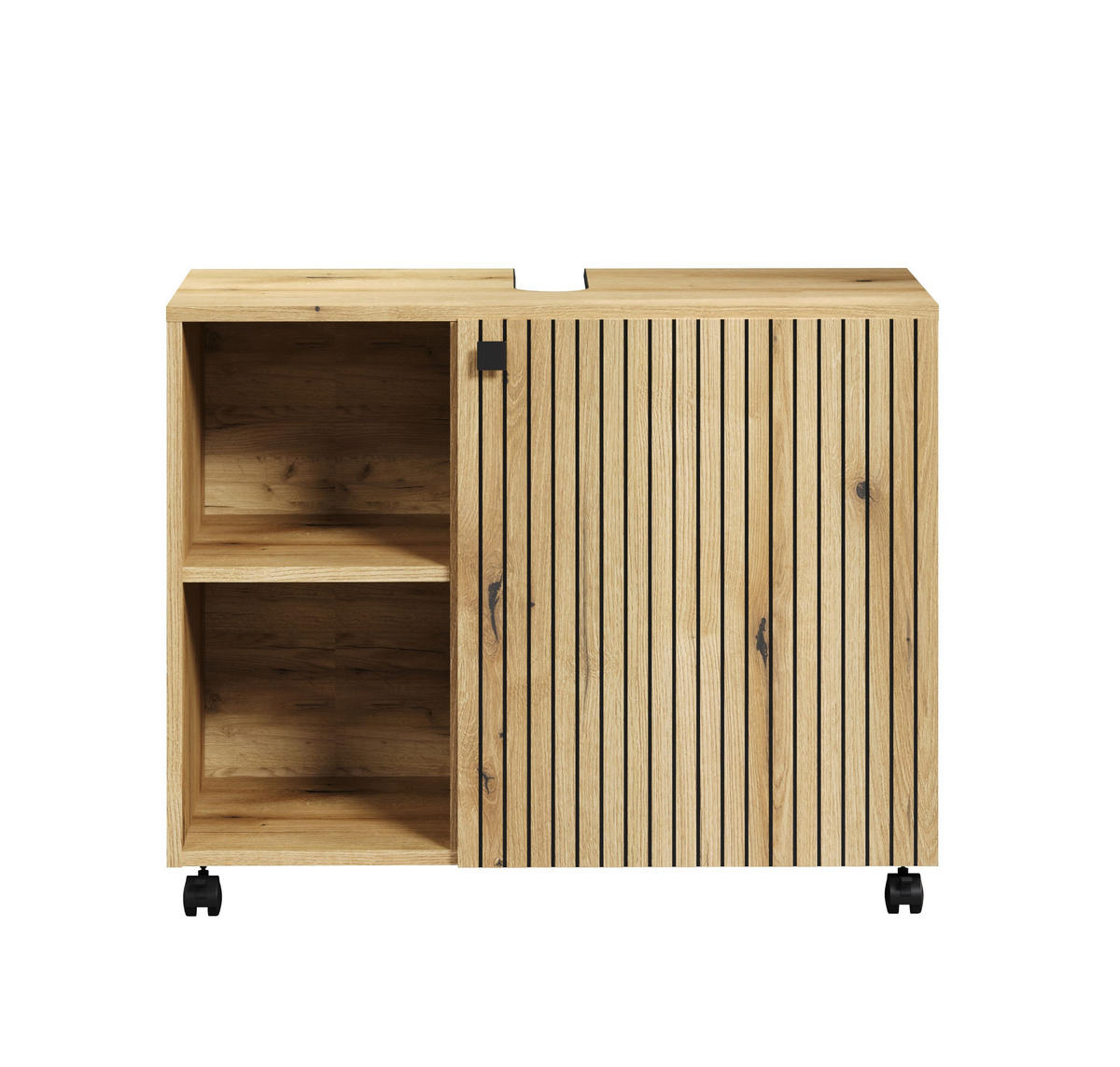 WASCHBECKENUNTERSCHRANK PureBliss Eiche Dekor - Eichefarben, Holzwerkstoff (80/64/42cm) - Trendteam