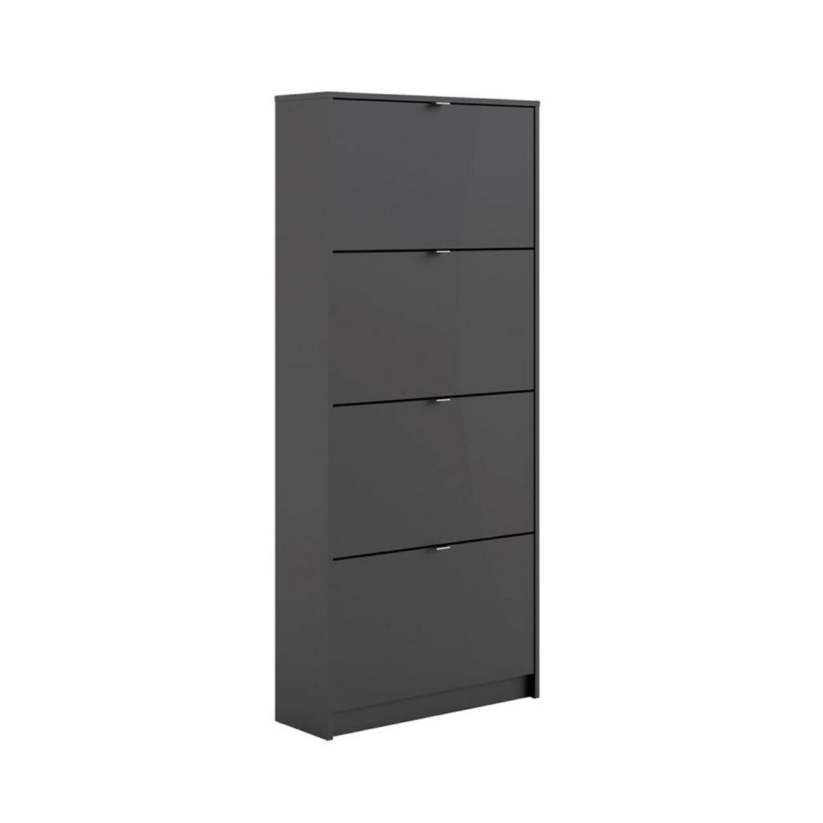 SCHUHKIPPER schwarz - Schwarz, Holzwerkstoff (70/162/24cm) - ebuy24