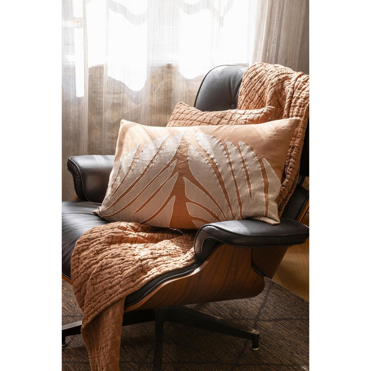 TAGESDECKE Swami mokka 240 x 260 cm - Mokka, Textil (240/260cm) - Vivaraise