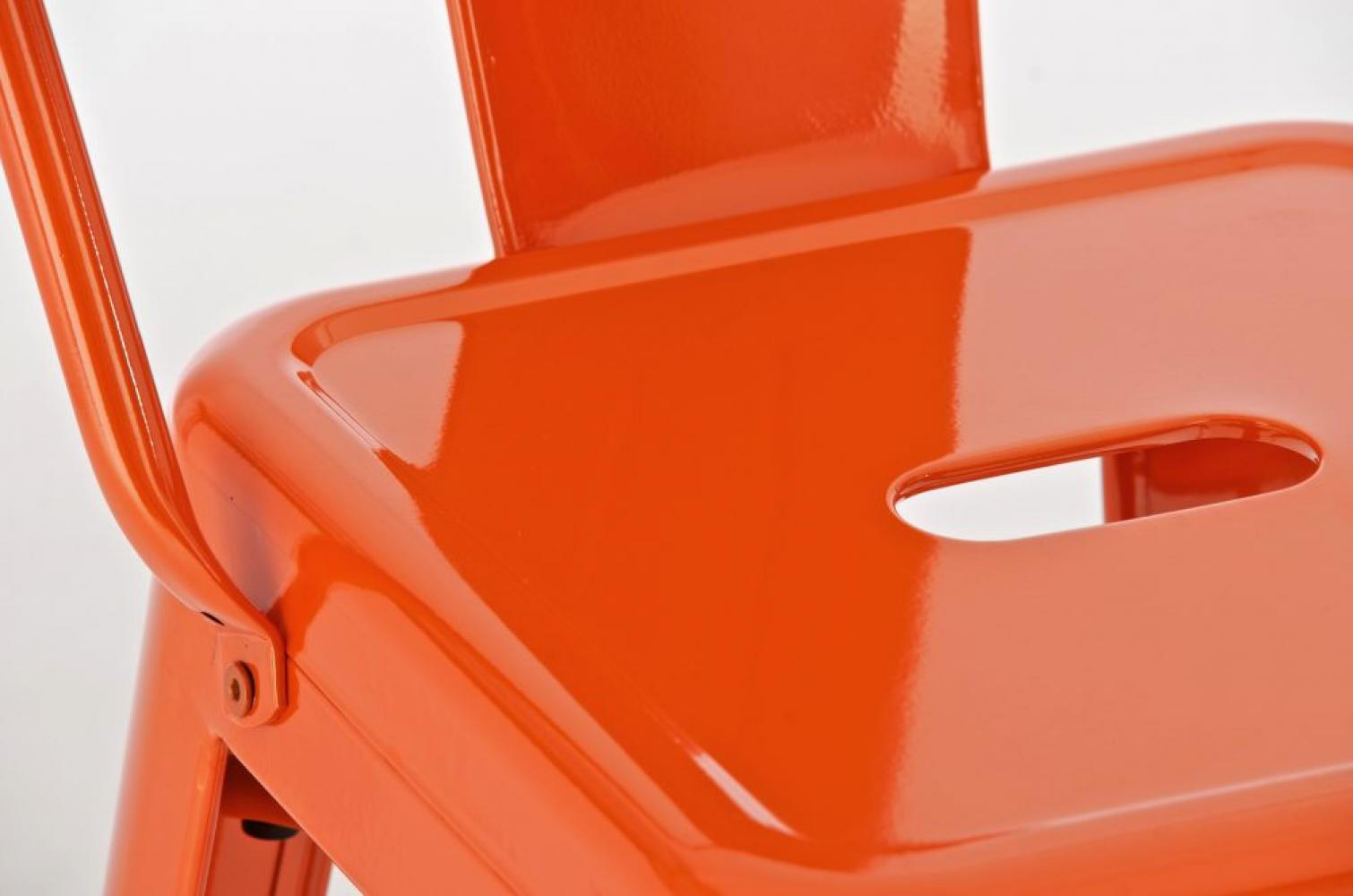 BARHOCKER 2er Set Metall orange - Orange, Metall (44/115/52cm) - CLP