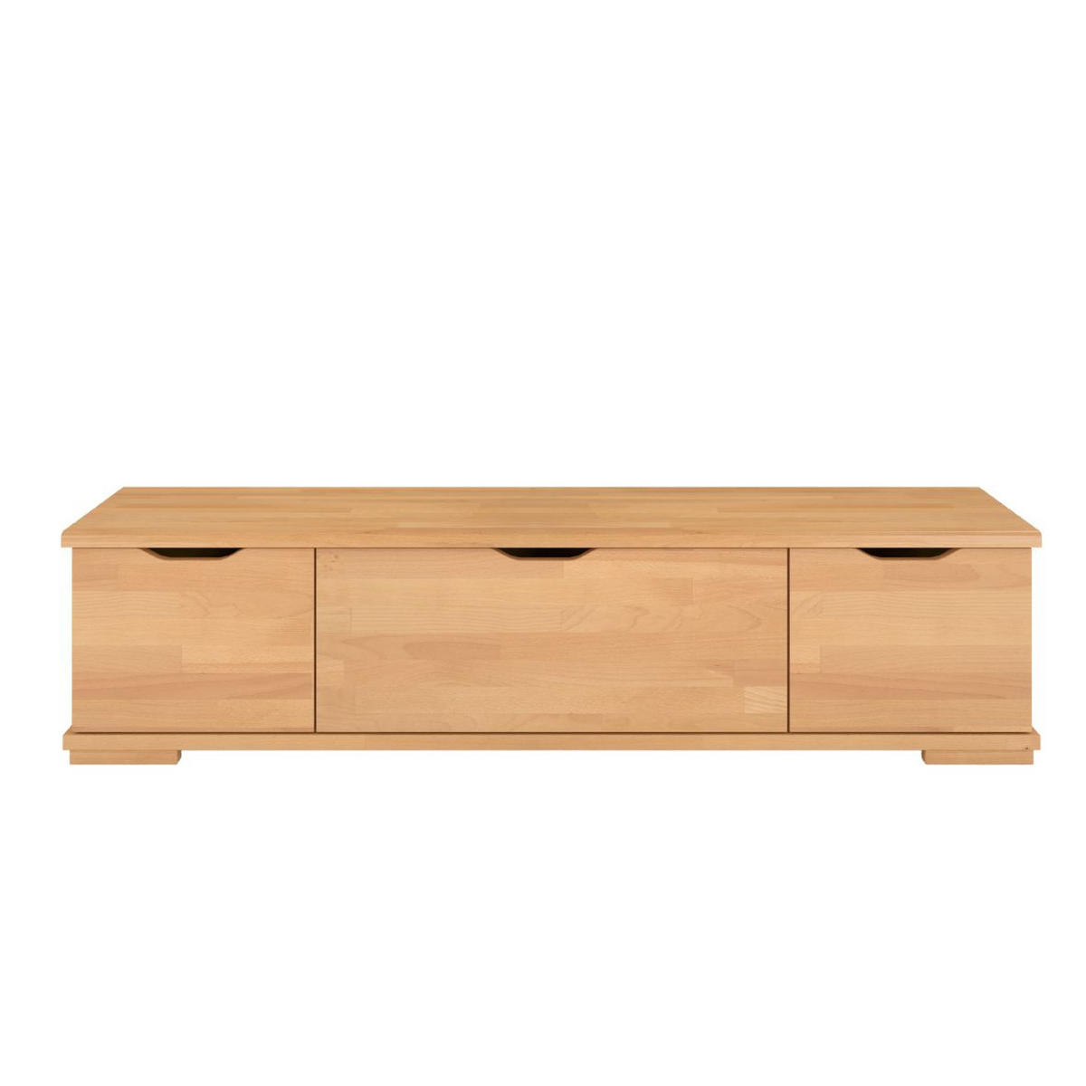 MASSIVHOLZ-TV-SCHRANK Arhus, Buche - lackiert, Naturfarben - Buchefarben, Holz/Buchenholz (157.2/38.5/45cm) - Visby