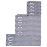 HANDTUCH Unisex Classic Grau Baumwolle 10er Pack - Grau, Textil (100/50cm) - Joop!